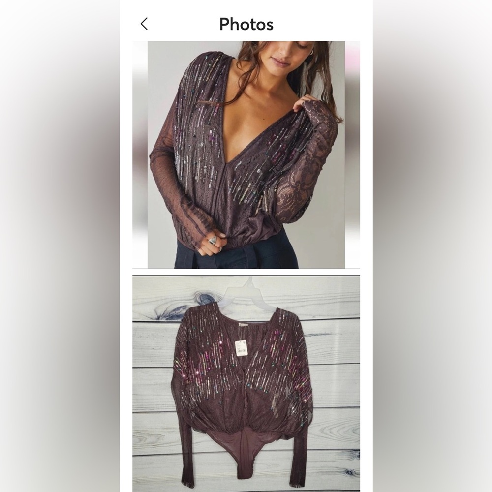 NWT FREE PEOPLE Business As Usual Bodysuit